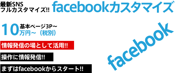 最新SNSフルカスタマイズ!!facebookカスタマイズ